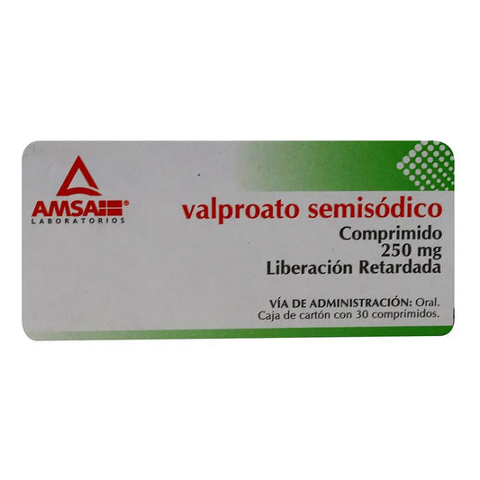 Valproato Semisódico Caja Com 30 Comprimidos De 250 Mg Amsa