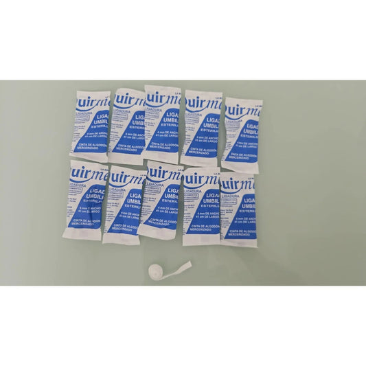 10 Ligaduras Esteril P/cirugia, Control D/hemorragias Espvar Blanco