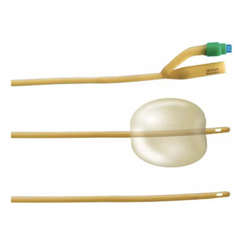 10 Sondas Foley De Látex 3 Vías 16fr Globo 30ml Sensimedical