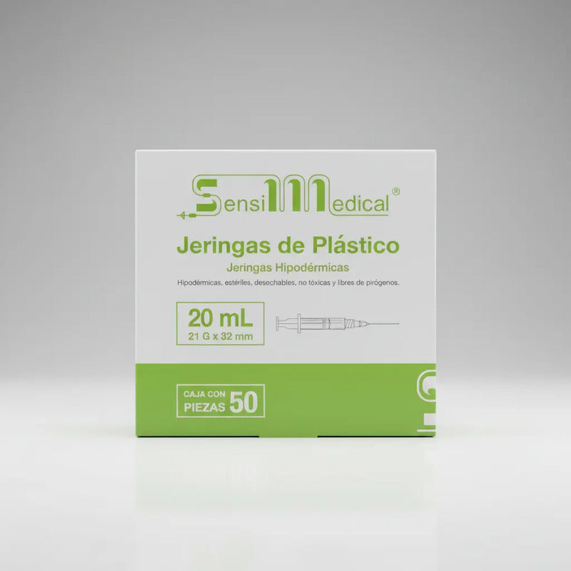 50 Jeringas Sensimedical 21g X 32mm 20ml Capacidad En Volume 20 Ml