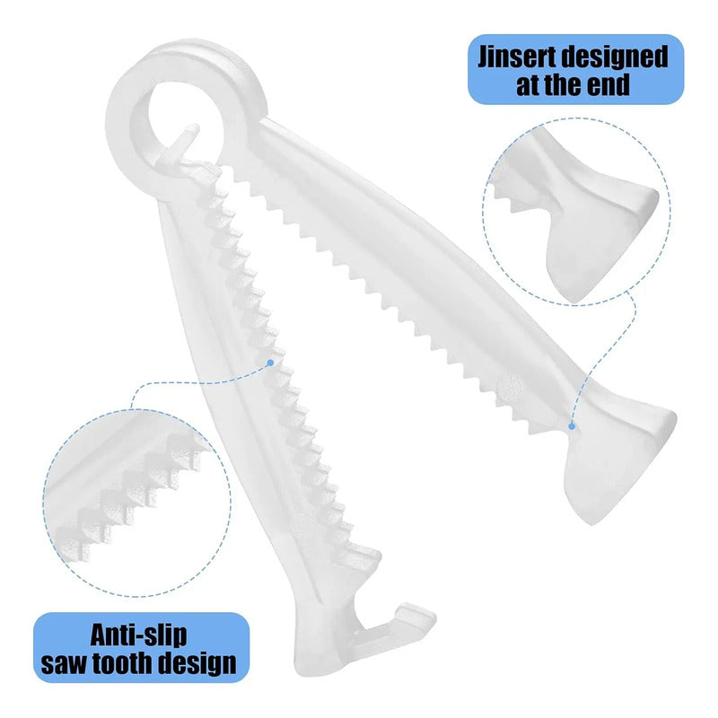 100 Pinzas Desechables P/cordón Umbilical Y 1 Pinza Hemostat Recto