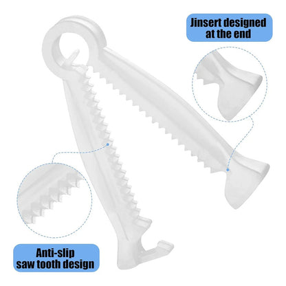 100 Pinzas Desechables P/cordón Umbilical Y 1 Pinza Hemostat Recto