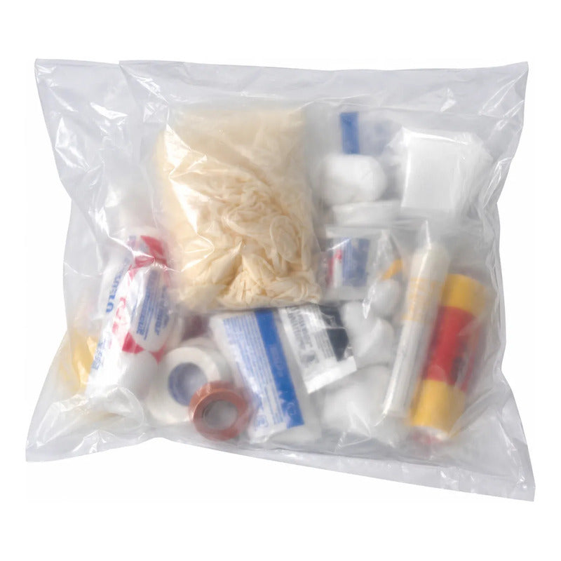 Kit De Curación Médico Con Jeringas, Gasas, Vendas Y Guantes Beige