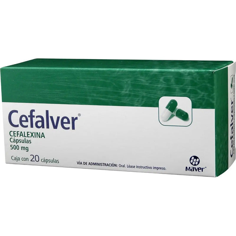 Cefalver Cápsula 500 Mg, 20 Cápsulas