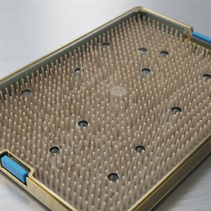 Caja De Esterilización P/instrumentos Orl, Oftalmo, Dental Azul