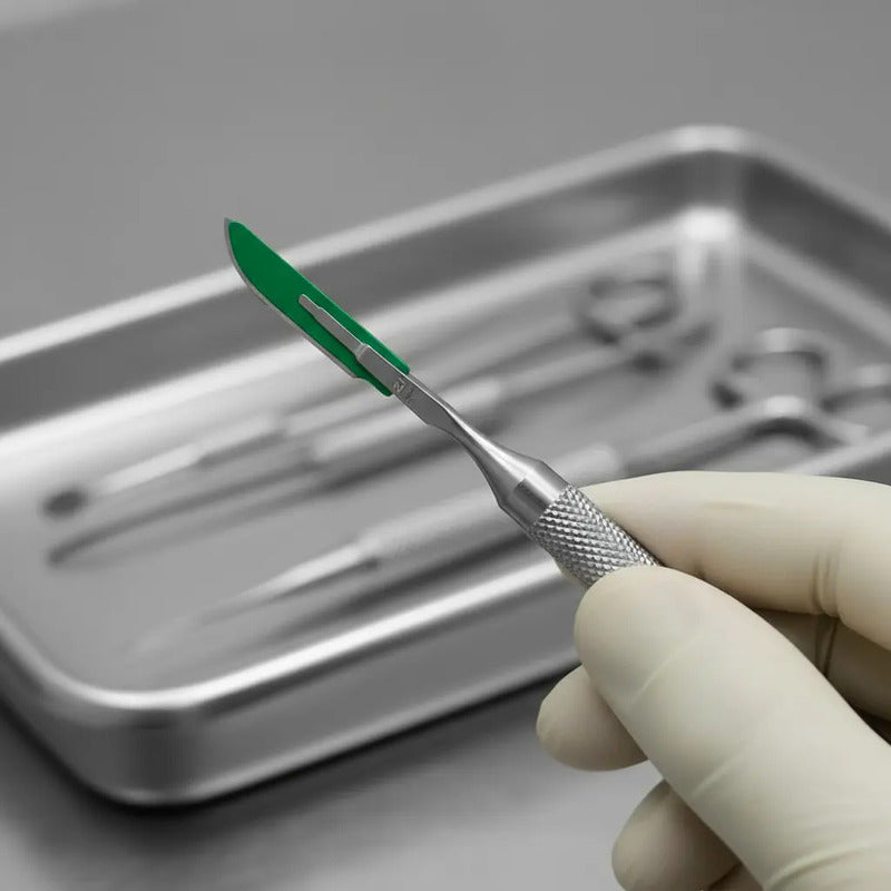 Hoja Para Bisturí Ambiderm #21 Acero Inox Caja Con 100 Hojas