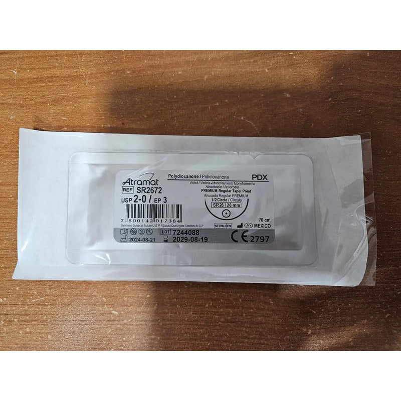 Sutura Pdx 2-0 Redondo 26mm Polidioxanona Pds Atramat Sr2673 Violeta