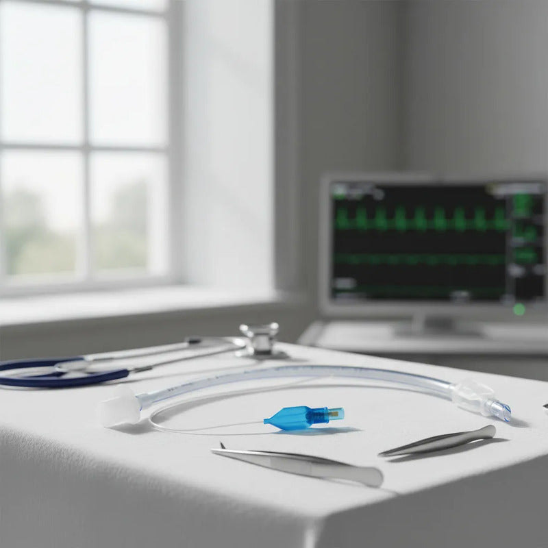 Tubo Endotraqueal Con Globo Con Alma De Acero Medidas Varias 9.0mm