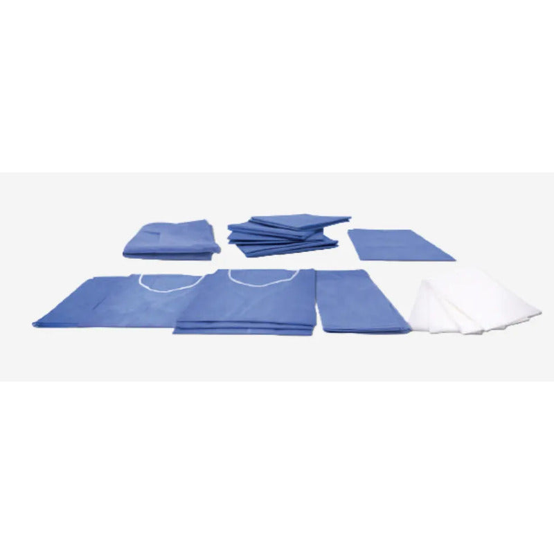 Bulto De Cirugia Paq. Para Parto Cesarea Esteril Cx General Azul Unitalla