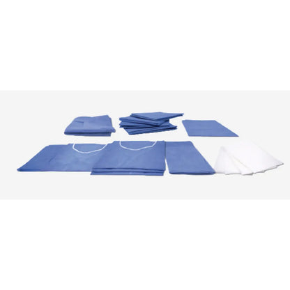 Bulto De Cirugia Paq. Para Parto Cesarea Esteril Cx General Azul Unitalla