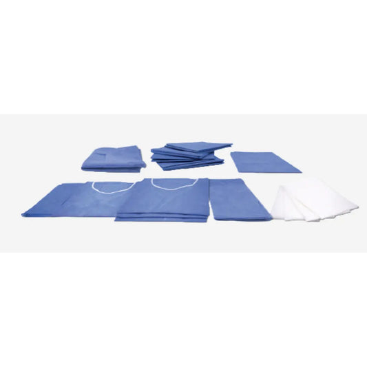Bulto De Cirugia Paq. Para Parto Cesarea Esteril Cx General Azul Unitalla