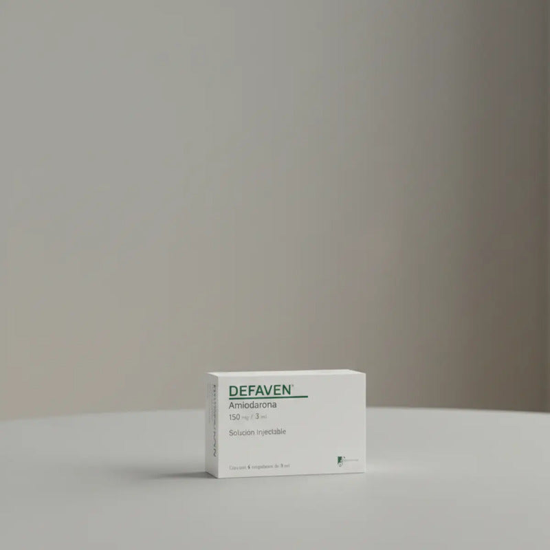 Defaven Amiodarona 150mg/3ml 6 Amp. Inyectables Farmadextrum
