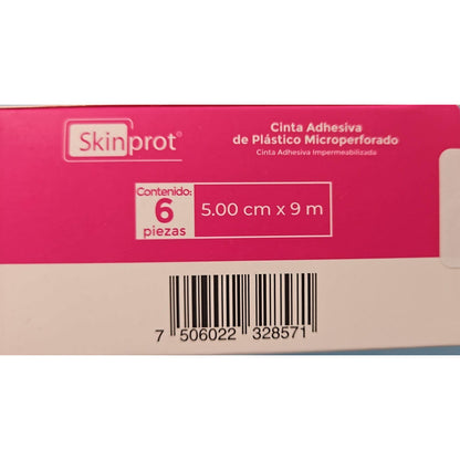 Cinta Tipo Transpore, Microperforado 5cm 2pulgada Caja C/6