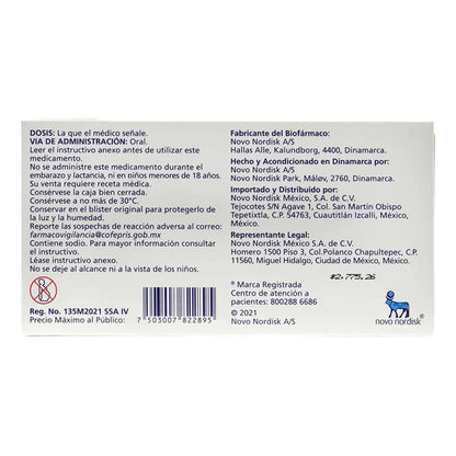 Rybelsus Tableta 3 Mg, 30 Tabletas