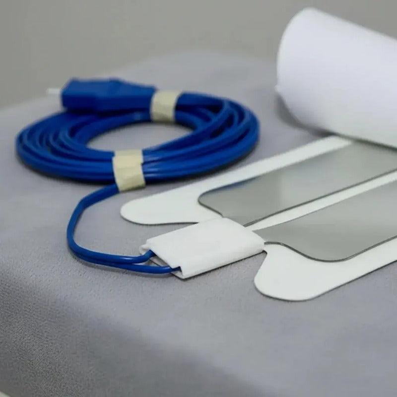 Lote De 5 Placas P/ Electrocirugia Electrocauterio Con Cable