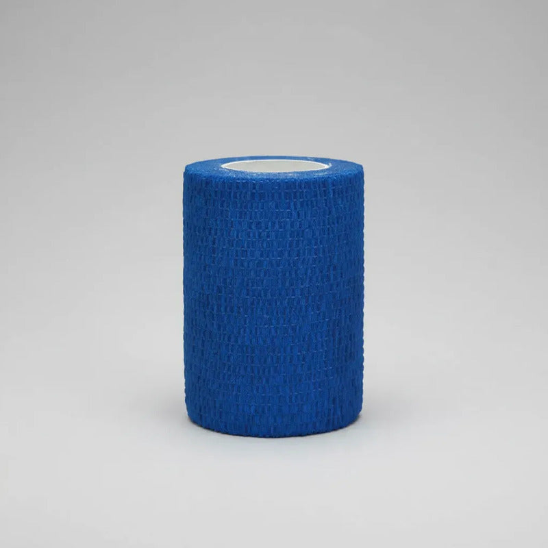 2 Vendas Compresión Deportiva Autoadherente Azul7.5cm X 4.5m Azul