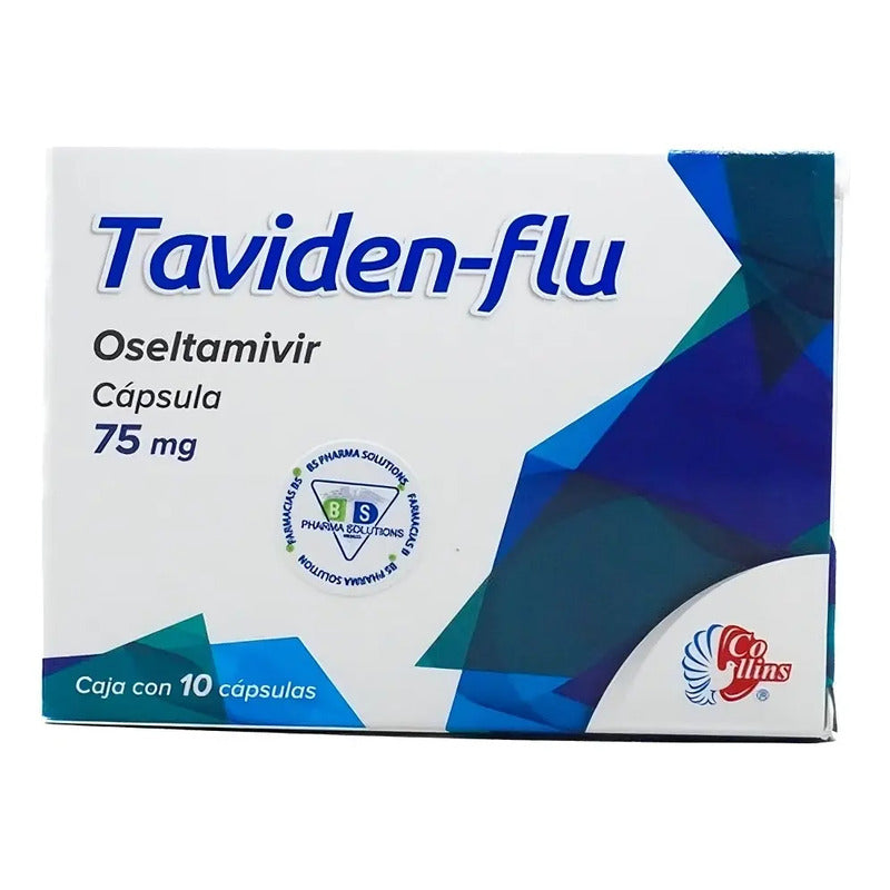 Taviden-flu Cápsula 75 Mg, 10 Cápsulas - Productos Farmacéuticos Collins, S.a. De C.v.