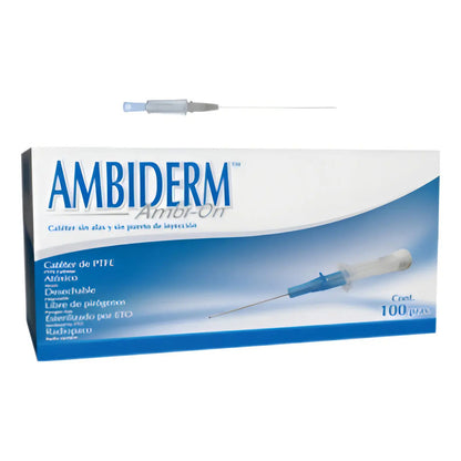 Catéter Intravenoso Ambiderm Gris 16g 100pz