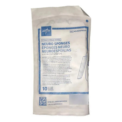 Cotonoide Neuroquirúrgico Medline De 1.27 X 3.81 Cm Blanco