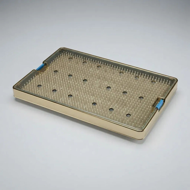 Caja De Esterilización P/instrumentos Orl, Oftalmo, Dental Azul