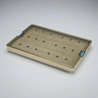 Caja De Esterilización P/instrumentos Orl, Oftalmo, Dental Azul