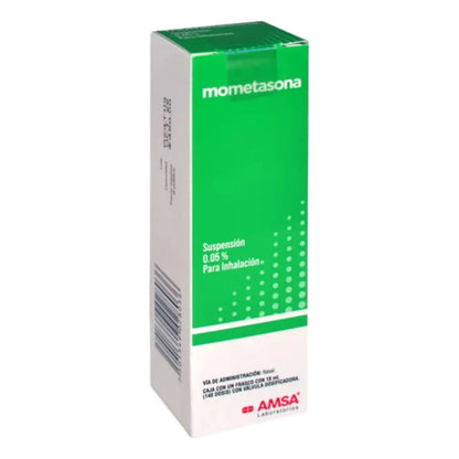 Mometasona Suspensión Nasal 0.05% Caja Con Frasco De 18 Ml Amsa
