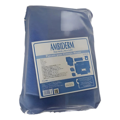 Bulto De Cirugía Mayor Ambiderm Azul Claro Lisa Unitalla