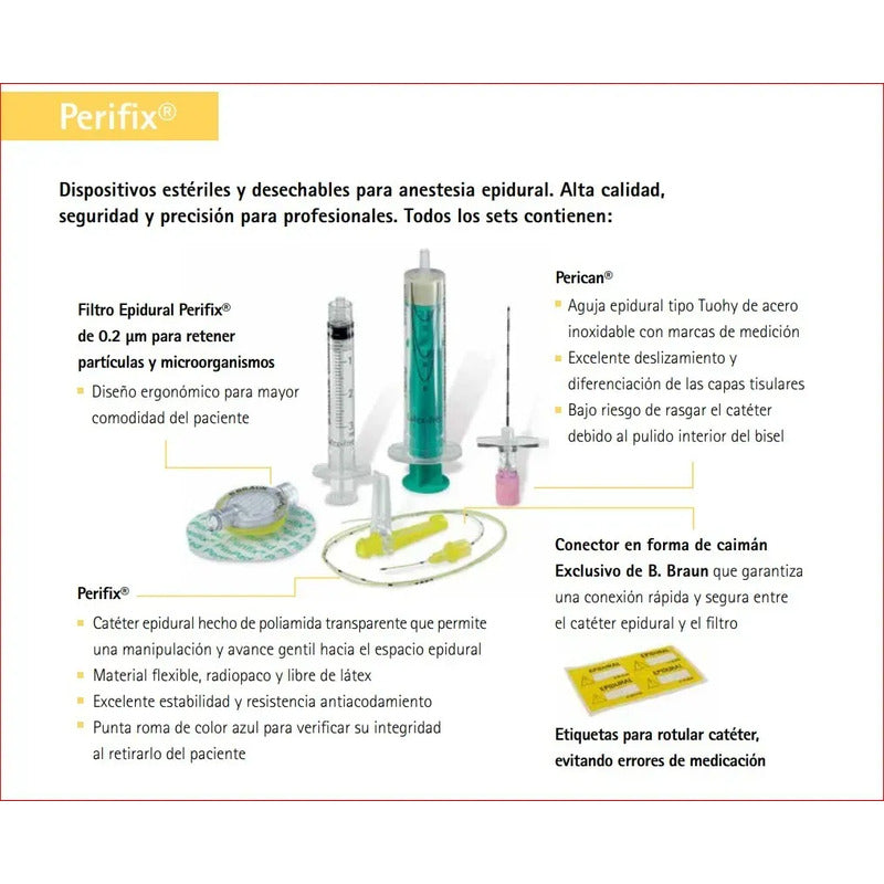 Set Para Anestesia Epidural Perifix 402 16g (1 Pieza)