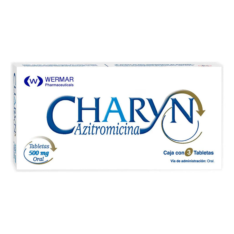 Charyn Tableta 500 Mg, 3 Tabletas