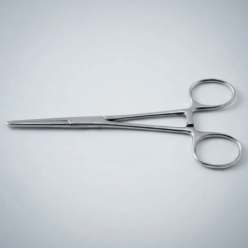 Pinza Crile Recta O Curva 14 Cm Premium Instrumental Médico Recto