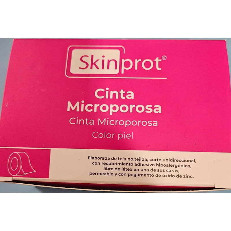 Cinta Tipo Micropore, Microporosa Piel 1/2pul, 1.25cmc/24 Caqui