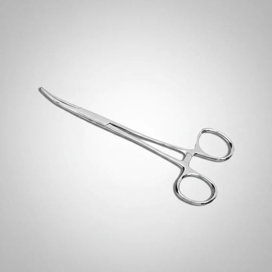 Pinza Kelly Curva 14 Cm De Acero Inoxidable Para Cirugia Curva