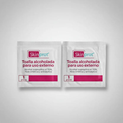 Toalla Alcoholada Para Uso Externo 100 Pzs Skinprot