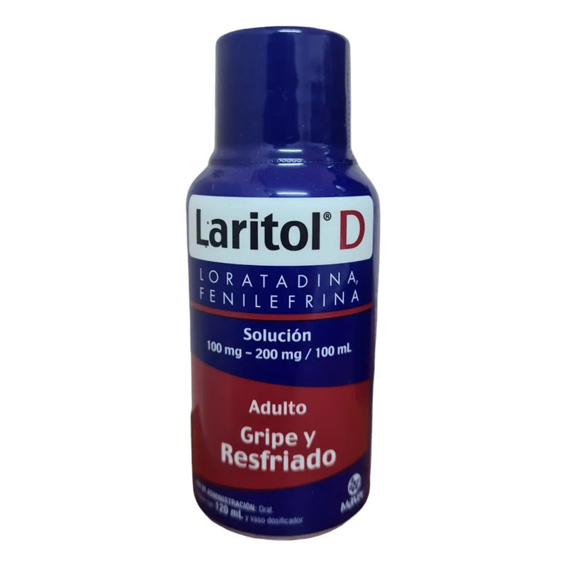 Laritol D Jarabe Adulto 120 Ml Loratadina Fenilefrina