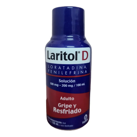 Laritol D Jarabe Adulto 120 Ml Loratadina Fenilefrina