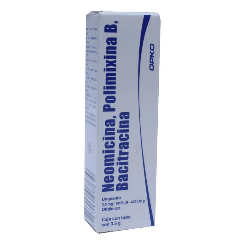 Neomicina/polimixina B/bacitracina Ungüento Oftálmico 3,5 Mg/5000 U/400 U/g, 1 Tubo 3,5 G