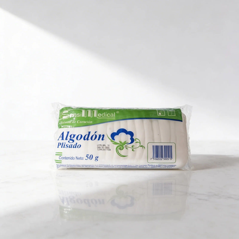 Lote De 12 Bolsas De Algodon Plisado  50g, Sensilmedical