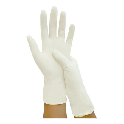 Guante De Látex Ambiderm Confort Color Natural Con Polvo Natural M