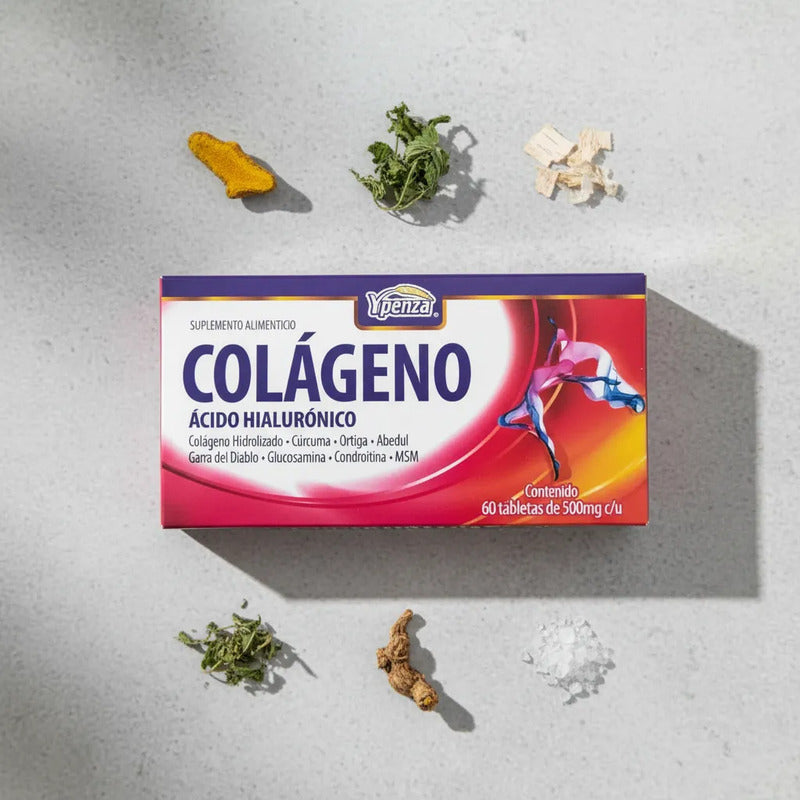 Colageno Y Acido Hialuronico Con Ortiga 60 Tabletas Sabor Sin Sabor