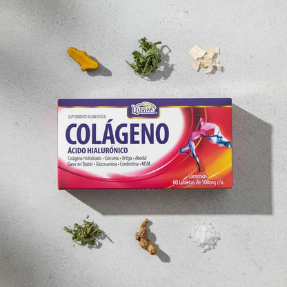 Colageno Y Acido Hialuronico Con Ortiga 60 Tabletas Sabor Sin Sabor