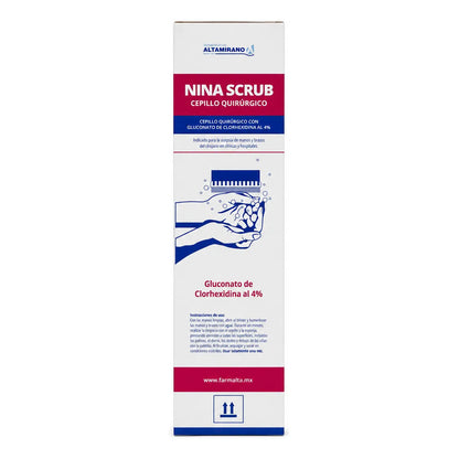 Cepillo Quirúrgico Solución Antiséptica Nina Scrub 30pz