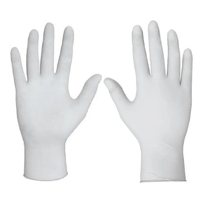 Guantes Descartables Ambiderm Plus Color Blanco Talla M De Látex Con Polvo X 100 Unidades