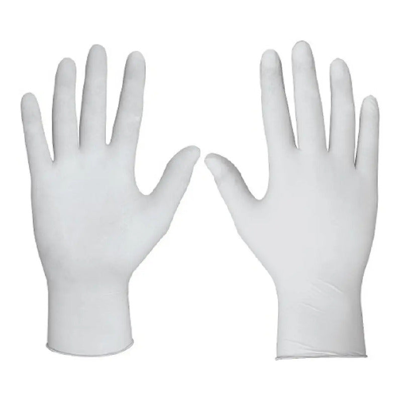 Guantes Ambiderm Plus Color Blanco Talla M De Latex Blanco M