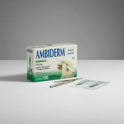 Hoja Para Bisturí Ambiderm #21 Acero Inox Caja Con 100 Hojas