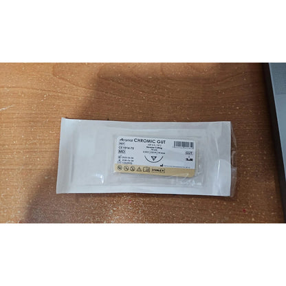 Sutura Atramat Catgut Cromico Tamaños A Elegir Beige 4-0 Cortante 19mm