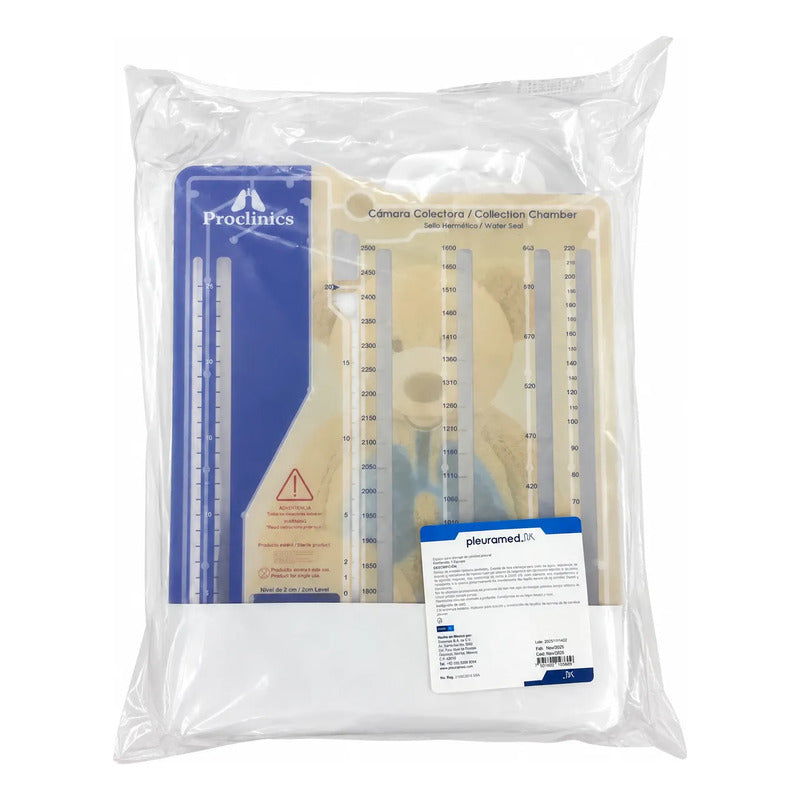 Sistema Drenaje Torácico Pleural Proclinics Estéril 2500ml