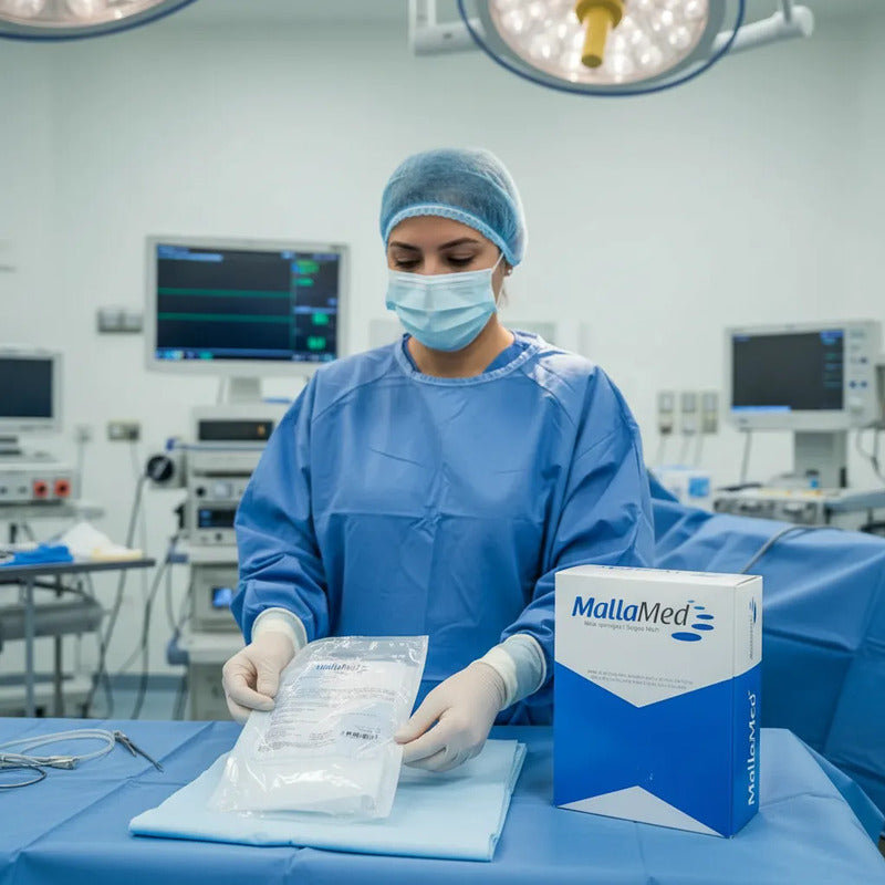 Malla De Polipropileno Anudada 25a35 X 25a35 Cm Uso Medico