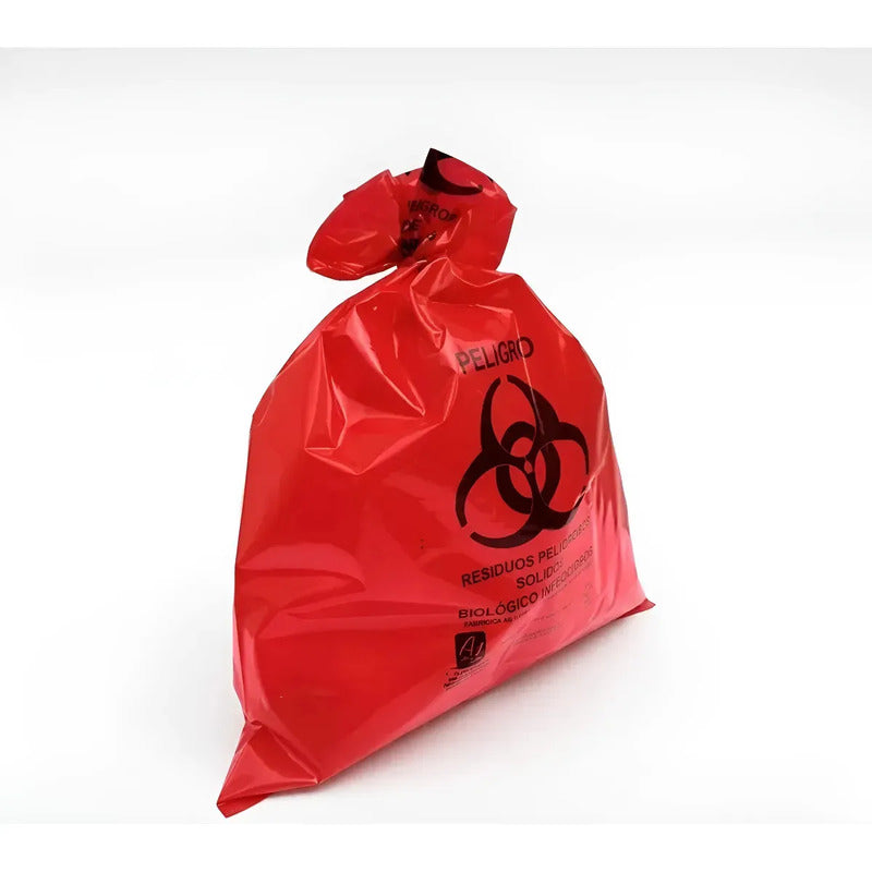 Bolsa Para Residuos Peligrosos Rpbi 50 X 65cm Bmh 100 Piezas