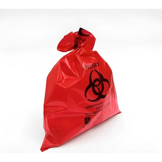 Bolsa Para Residuos Peligrosos Rpbi 50 X 65cm Bmh 100 Piezas