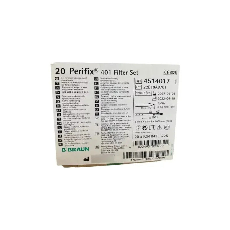 5 Piezas De Set Para Anestesia Epidural Perifix 401